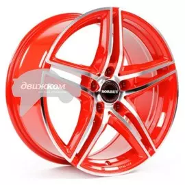 Литые диски Borbet 8x18/5x114,3 ET45 D72,5 XRT Red Front Polished
