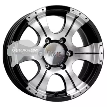 Литые диски K&amp;K 8x16/6x139,7 ET0 D110,1 Байконур Алмаз черный