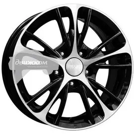 Литые диски K&amp;K 5,5x14/4x100 ET35 D67,1 Мулен Руж (КС467) Алмаз черный