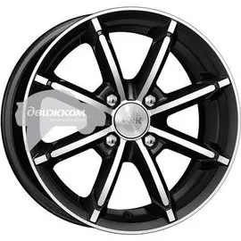 Литые диски K&amp;K 6x14/4x100 ET40 D67,1 Sportline (КС603) Алмаз черный