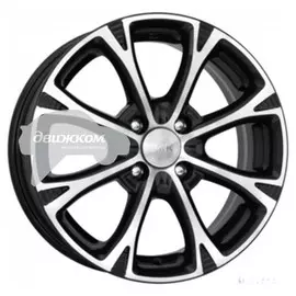 Литые диски K&amp;K 6x15/4x100 D60,1 ET40 Блюз Черный+серебристый