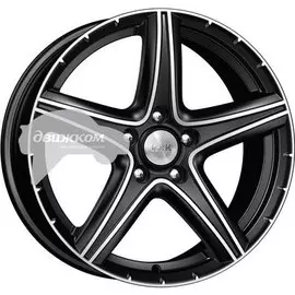 Литые диски K&amp;K 7,5x17/5x114,3 D67,1 ET35 Барракуда (КС567) Черный+серебристый