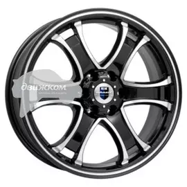Литые диски K&amp;K 7,5x18/6x139,7 ET33 D100,1 Балеар (КС727) Алмаз черный