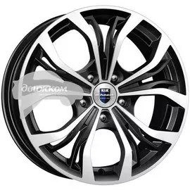 Литые диски K&amp;K 7x17/5x112 D57,1 ET43 Аламида Черный+серебристый