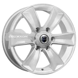 Литые диски K&amp;K 7x17/6x139,7 ET20 D100,1 Тайфун (КС671) Блэк платинум