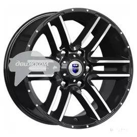 Литые диски K&amp;K Алгама (КС762) 8x17/6x139,7 ET-20 D106,1 Алгама (КС762) Алмаз черный