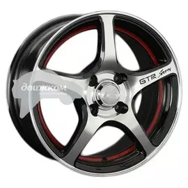 Литые диски LS 6,5x16/5x108 ET50 D63,3 537 BKFRL