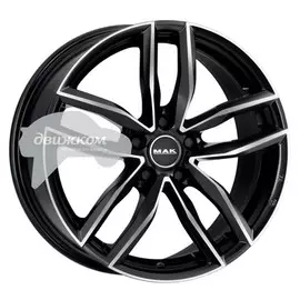Литые диски MAK 7x17/5x112 ET48 D57,1 Sarthe W Black mirror
