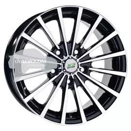 Литые диски N2O 5,5x13/4x98 D58,6 ET35 Y241 Черный+серебристый