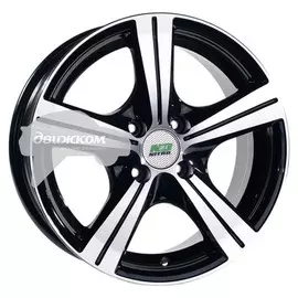 Литые диски N2O 5,5x13/4x98 D58,6 ET35 Y146 Черный+серебристый