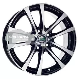 Литые диски N2O 5,5x13/4x98 D58,6 ET35 Y6207 Черный+серебристый