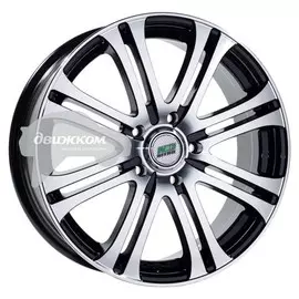 Литые диски N2O 6,5x17/5x114,3 D67,1 ET48 Y161 Черный+серебристый