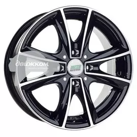 Литые диски N2O 6x14/4x98 D58,6 ET35 Y3117 Черный+серебристый