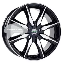Литые диски N2O 7x17/5x114,3 D60,1 ET45 Y3127 Черный+серебристый