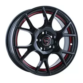 Литые диски NZ Wheels F-42 6x14/4x100 D56.6 ET49 Черный+красный