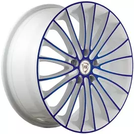 Литые диски NZ Wheels F-49 6x15/4x100 D60.1 ET50 Белый+синий