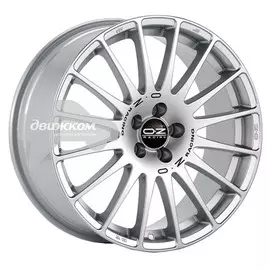 Литые диски OZ 10x20/5x120 ET19 D79 Superturismo Dakar Matt Race Silver + Black Lettering