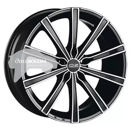Литые диски OZ 7,5x17/5x112 D75 ET50 Lounge 10 Черный+серебристый