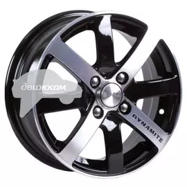 Литые диски Скад 5,5x14/4x100 D67,1 ET38 Динамит Черный+серебристый