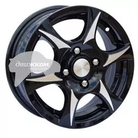 Литые диски Скад 5x13/4x100 D67,1 ET45 Аэро Черный+серебристый