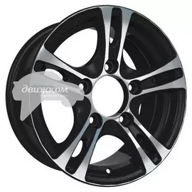 Литые диски Скад 6,5x15/5x139,7 D98,5 ET40 Дюна Черный+серебристый