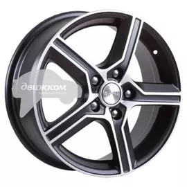 Литые диски Скад 6,5x16/5x112 D57,1 ET45 Драйв Черный+серебристый