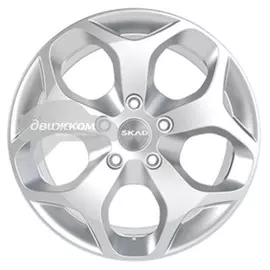 Литые диски Скад 6,5x16/5x112 D66,6 ET40 Гамбург Серебристый