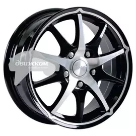 Литые диски Скад 6x15/5x100 D67,1 ET38 Джокер Черный+серебристый