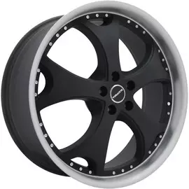 Литые диски TGRACING LZ219 9х22/5х130 D71.6 ET45 matt_black_pol_lip