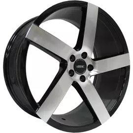 Литые диски VISSOL V-080L 8.5х19/5х100 D57.1 ET45 black-with-machined-face