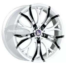 Литые диски YST 7x17/5x112 D66,6 ET43 X-21 Белый+черный
