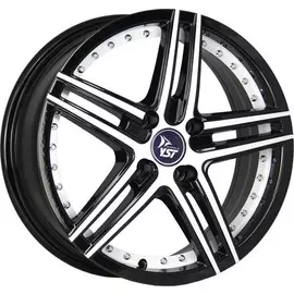 Литые диски YST X-1 7x18/5x105 D56.6 ET38 Черный+белый