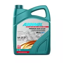 Моторное масло Addinol Premium 0530 C3-DX синтетическое 5л