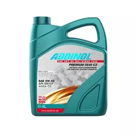 Моторное масло Addinol Premium 0540 C3 синтетическое 4л