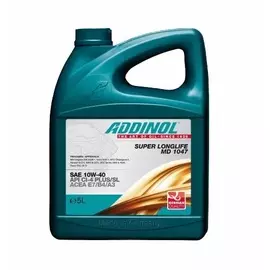 Масло моторное ADDINOL Super Longlife MD1047 10W-40; E7 (5 л)