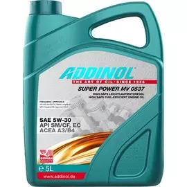 Моторное масло Addinol Super Power MV 0537 синтетическое 5л