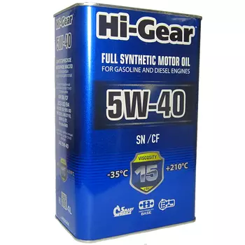 Масло моторное Hi-Gear 5W40 A3/B4 синтетика (4 л)