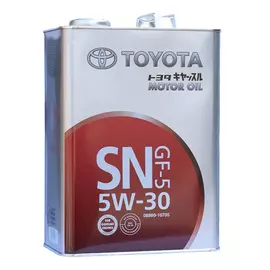 Масло моторное TOYOTA Motor Oil SN/GF-5 5W30 HC-синтетика металлическая банка 4 л