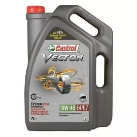 Моторное масло Castrol VECTON 10W-40 E4/E7 полусинтетическое 7 л