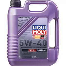 Моторное масло LIQUI MOLY Diesel Synthoil 5W40 cинтетическое 5л