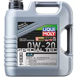 Моторное масло LIQUI MOLY Special Tec Aa 0W-20 cинтетическое 4л