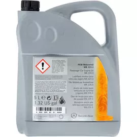 Моторное масло Mercedes-Benz 5W40 PKW Motorenol синтетическое 5л