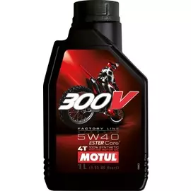 Моторное масло MOTUL 300 V 4T FL Road Racing SAE 5W40 синтетическое 1 л