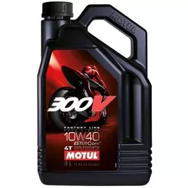 Моторное масло MOTUL 300V 4T FL Road Racing 10W40 синтетическое 4 л