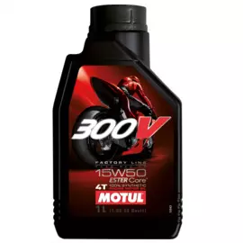 Моторное масло MOTUL 300V 4T FL Road Racing 15W50 синтетическое 1 л