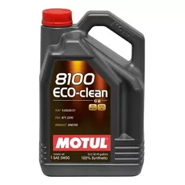 Моторное масло MOTUL 8100 Eco-Clean 0W30 синтетическое 5л