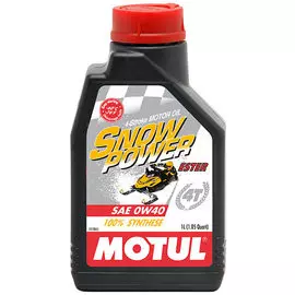 Моторное масло MOTUL Snowpower 4T 0W40 синтетическое 1 л