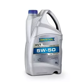 Моторное масло RAVENOL HVT HIGH VISсOSITY TURBO OIL SAE 5W-50 NEW синтетическое 5л