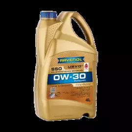 Моторное масло RAVENOL SSO 0W-30 синтетическое 4л