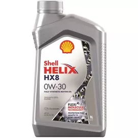 Моторное масло SHELL Helix HX8 0W-30 синтетическое 1л